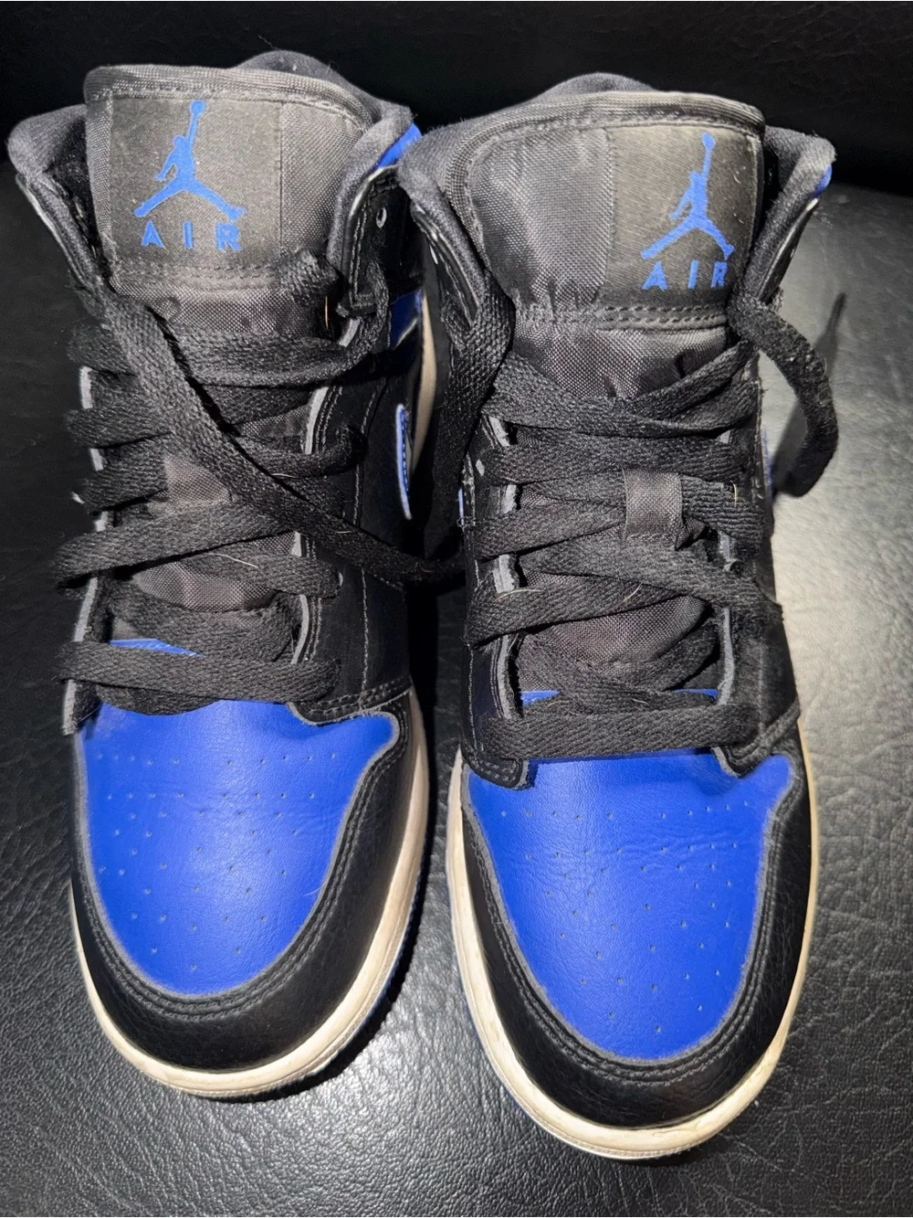 Jordan High Top Sneakers in Black and Royal Blue